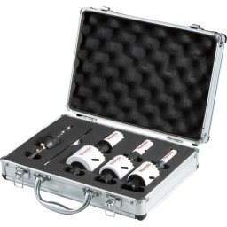 Set carotă E-12304, 7 piese, Ezychange 19, 22, 29, 38, 44, 57 mm, în cutie