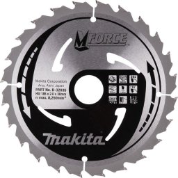 MFORCE - Panza fierastrau circular, lemn, 185x30x2 mm, 24 dinti
