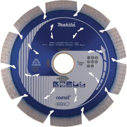 B-12778 - Disc diamantat de taiere segmentat, 125x22.2x2 mm, taiere umeda si uscata