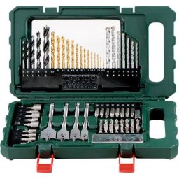 Set accesorii pentru gaurit si insurubat 626708000, 86 piese, Negru/Rosu