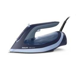 Fier de calcat Fier de călcat 2600W, abur continuu 45 g/min, jet abur 190 g/min, talpă SteamGlide Plus, rezervor 300 ml, OptimalTEMP, Anti-Drip, Auto Shut-Off, albastru