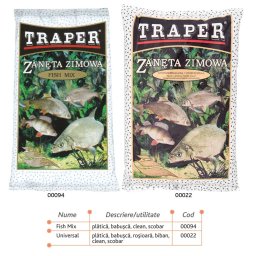 Nada pentru pescuit pe timp de iarna Traper 750g Fish Mix