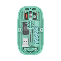 Mouse wireless cu dongle si bluetooth, acumulator inclus cu incarcare prin port USB C