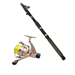 Set de pescuit cu 1 lanseta telescopica de 3,6 m