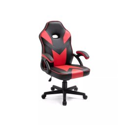 Scaun rotativ Pixel negru-roșu