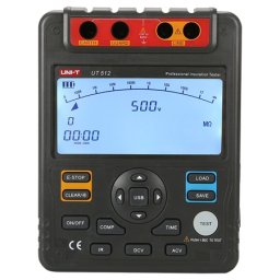Multimetru rezistență izolație UT 512, 1MΩ10GΩ, tensiuni test 500V2500V, măsurare AC/DC 600V, afișaj LCD mare 9999, temporizator integrat, MIE0131