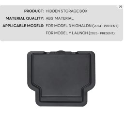 Cutie depozitare pentru cotiera Tesla Model 3 Y