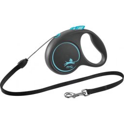 Lesa pentru caini Flexi, Retractabila, Pana la 20 kg, marimea M, 5m, Albastru