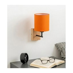 BRILAGI - Lampă de perete NUBILA WOOD 1xE27/25W/230V stejar/negru/portocaliu