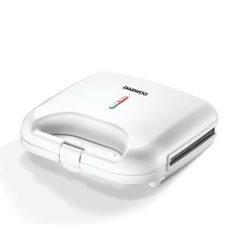 Sandwich Maker Daewoo DSM25W | 800W, Placi Neaderente, Termostat, Alb