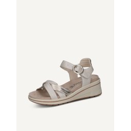 Sandale dama din piele naturala, Caprice 9-28304-46 156 OFFWHITE PERLA, alb