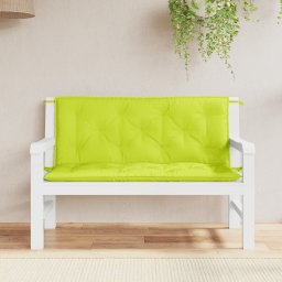 Perne banca de gradina 2 buc., verde aprins, tesatura oxford GartenMobel Dekor