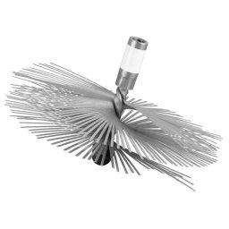 Perie de curatat cosul de fum INOX 180 mm, stosata, pentru cos inox