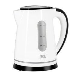 Fierbator electric Teesa cordless 1,8 L, 2200 W, alb cu baza 360°