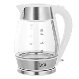 Fierbator electric fara fir Teesa 1,7L din sticla, 2200W, baza 360°