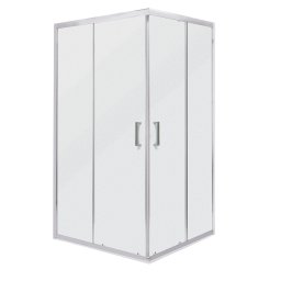 Cabina de dus patrata Kerra Malibu SQ 100x100 cm, fara tava, usi glisante
