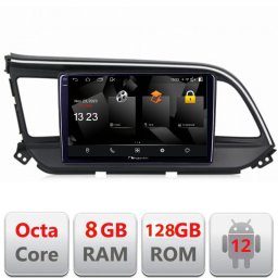 Navigatie Hyundai Elantra 2018+ Android 12, 2K QLED, 8GB RAM, 128GB
