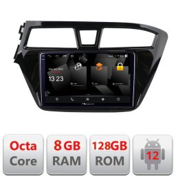 Navigatie Hyundai i20 2015-2018 Android 2K QLED 8GB RAM 128GB 4G
