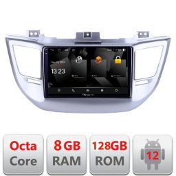 Navigatie Hyundai Tucson 2015-2019 Android 12 2K QLED 8GB RAM 128GB