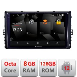Navigatie auto VW Nakamichi 5960Pro Android 12, 2K QLED, 8GB+128GB