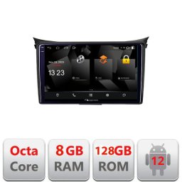 Navigatie Hyundai i30 2011-2016 Android 2K QLED 8GB RAM 128GB 4G