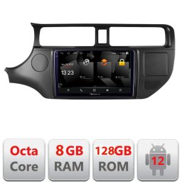 Navigatie Android Kia Rio 2011-2014 2K QLED Octa Core 8GB+128GB