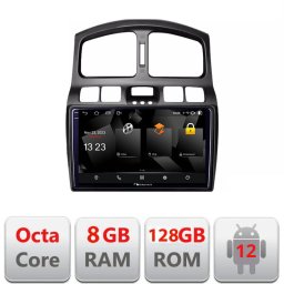 Navigatie Hyundai Santa Fe 2000-2006 Android 12, 2K QLED, 8GB RAM, 128GB