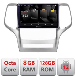 Navigatie Jeep Grand Cherokee 2011-2013 Android 12, 8GB RAM, 128GB