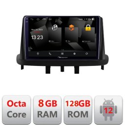 Navigatie Renault Megane 3 / Fluence Android 12 2K QLED 8GB RAM 128GB