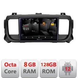 Navigatie Android 2K QLED 8+128 GB pentru Citroen Jumpy, Proace, Traveller