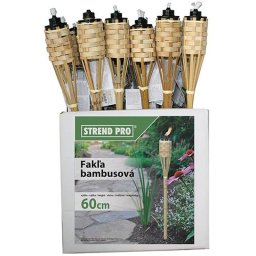 Faclie din bambus împletita 60 cm pentru gradina si terasa