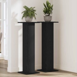 Suport pentru plante 2 pcs Stejar Negru 30 x 30 x 95 cm GartenMobel Dekor