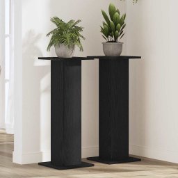 Suport pentru plante 2 pcs Stejar Negru 30 x 30 x 80 cm GartenMobel Dekor
