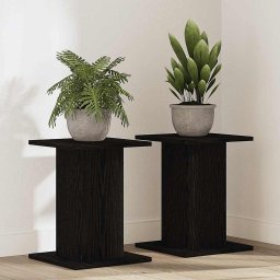 Suport pentru plante 2 pcs Stejar Negru 30 x 30 x 40 cm GartenMobel Dekor