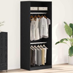 Dulap cu raft Stejar Negru 80 x 50 x 200 cm Lemn compozit GartenMobel Dekor