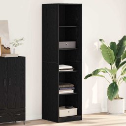 Dulap cu raft Stejar Negru 50 x 50 x 200 cm Lemn compozit GartenMobel Dekor