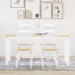 Set de sufragerie din 5 piese PANAMA din lemn masiv de pin alb GartenMobel Dekor
