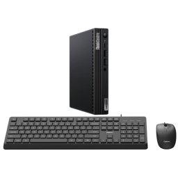 Mini PC Refurbished Lenovo ThinkCentre M70q, Intel Pentium Gold G6400T 3.40GHz, 8GB DDR4, 256GB SSD + cadou tastatura si mouse OptimX Pro KM500 + Windows 11 Pro NewTechnology Media