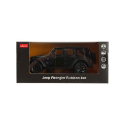 Macheta metalica Jeep Wrangler Rubicon 4xe negru, scara 1:24