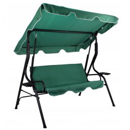 Leagan balansoar de gradina Sersimo Modena, 3 locuri, 220 kg, verde