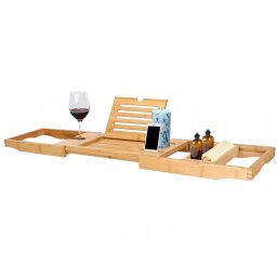 Raft pentru cada din bambus natural, extensibil, 75-111 cm, Sersimo