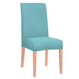 Husa universala elastica pentru scaun, poliester si spandex, albastru deschis