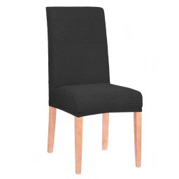 Husa universala elastica pentru scaun, poliester si spandex, negru