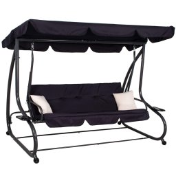 Balansoar de gradina 4 persoane cu functie pat Sersimo Madrid, 280 kg