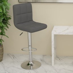 Scaun de bar, gri închis, material textil GartenMobel Dekor
