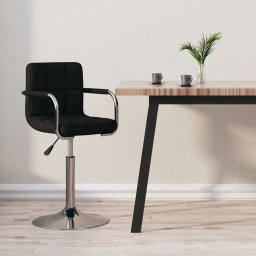 Scaun de bar, negru, material textil GartenMobel Dekor