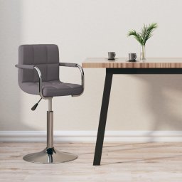Scaun de bar, gri taupe, material textil GartenMobel Dekor