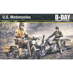 Italeri: Machetă U.S. Motorcycles WW2 - 1:35