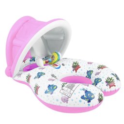 Colac Dublu Mama si Copilul cu acoperis detasabil, roz