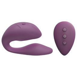 Cotoxo Cupid 2 - vibrator pentru cuplu cu telecomandă - mov